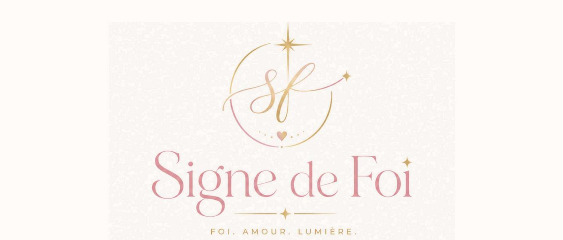Logo Signe de Foi — Foi. Amour. Lumière.