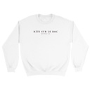 « Bâti sur le roc » — Sweat unisexe recto-verso | Matthieu 7:24
